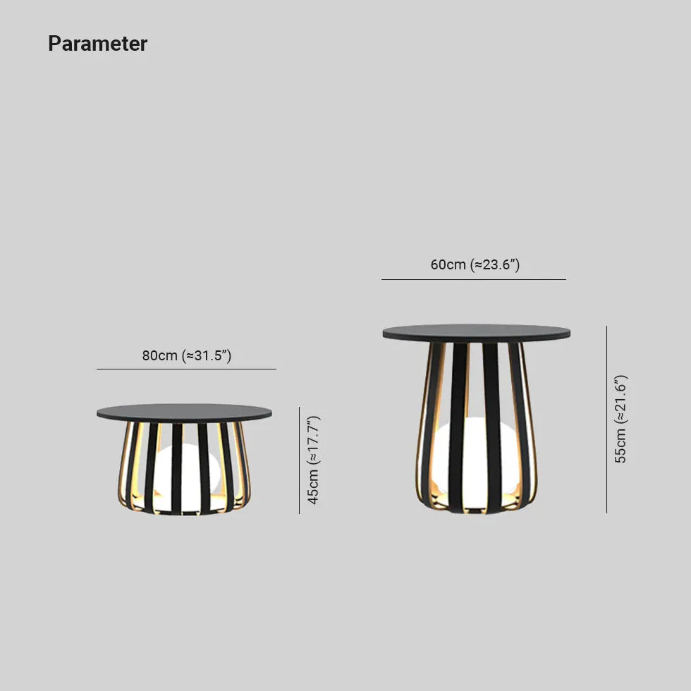 Stehlampe mit Tisch Ablage für eine moderne Terrasse - Clowas.de