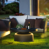 Stehlampe mit Tisch schwarz moderne Garten Einrichtung - Clowas.de
