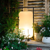 Stehlampe Outdoor Weiss schlichte wiederaufladbare Beleuchtung - Clowas.de