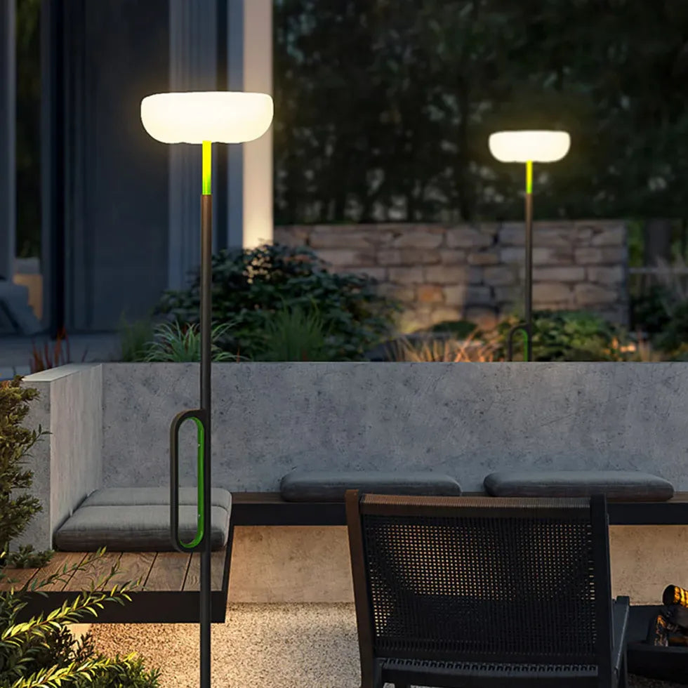 Stehlampe Schirm Weiß Moderne Gartenbeleuchtung Design - Clowas.de