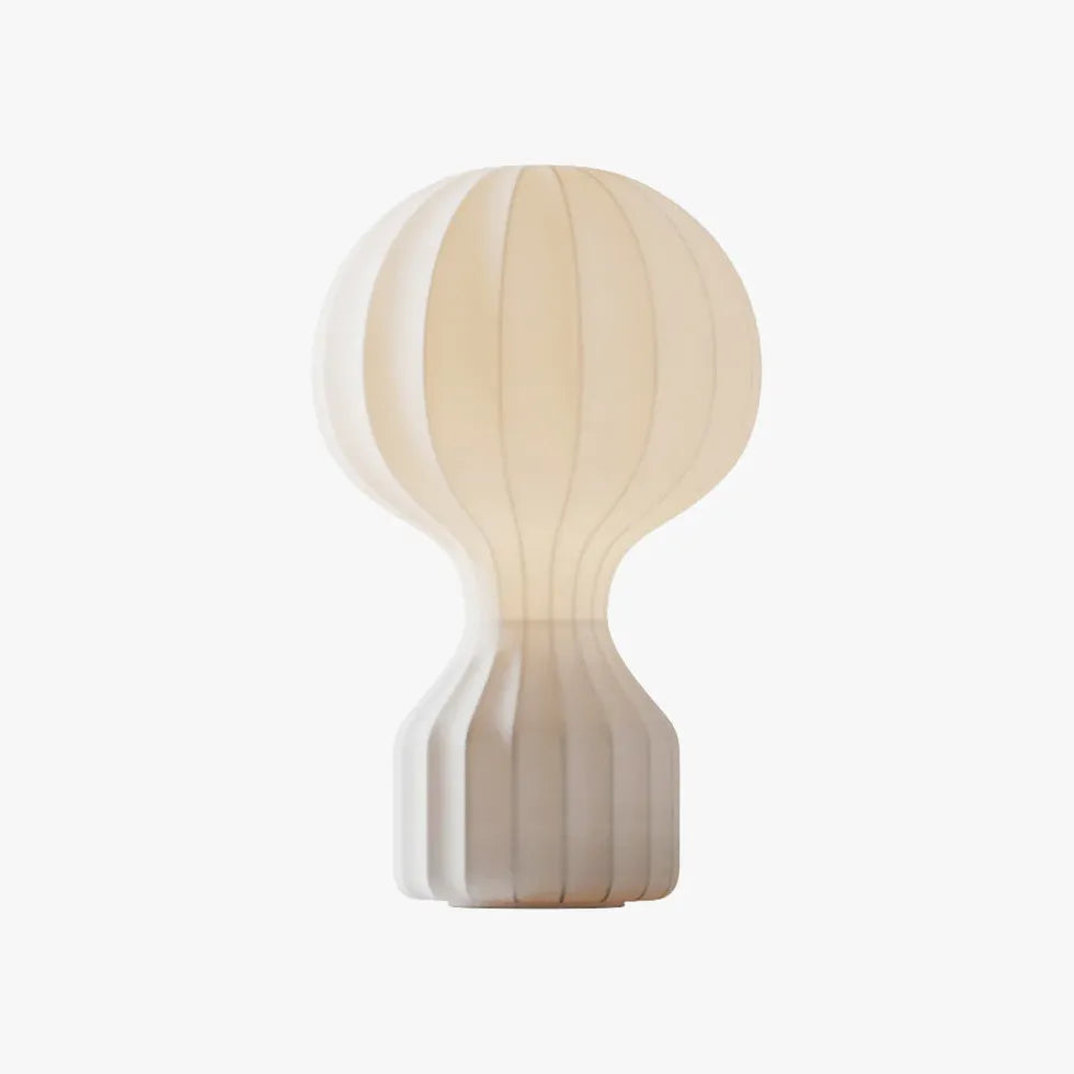 Weiße Doppelballdesign Minimalistische Tischlampe