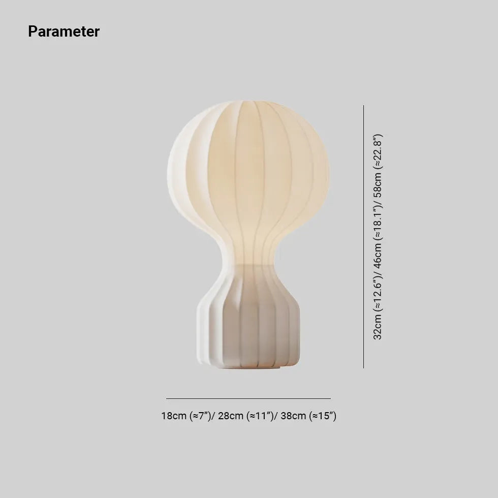 Weiße Doppelballdesign Minimalistische Tischlampe