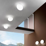 Irregular Small White Sphere Wall Light