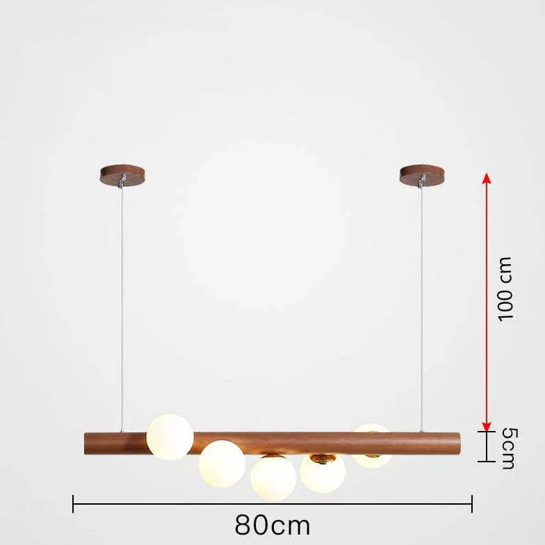 Pendelleuchte Wohnzimmer Holz moderne nordische Einfachheit