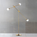 Multi-Arm Gold Modern minimalistische Stehlampe