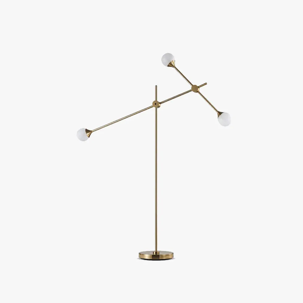 Multi-Arm Gold Modern minimalistische Stehlampe