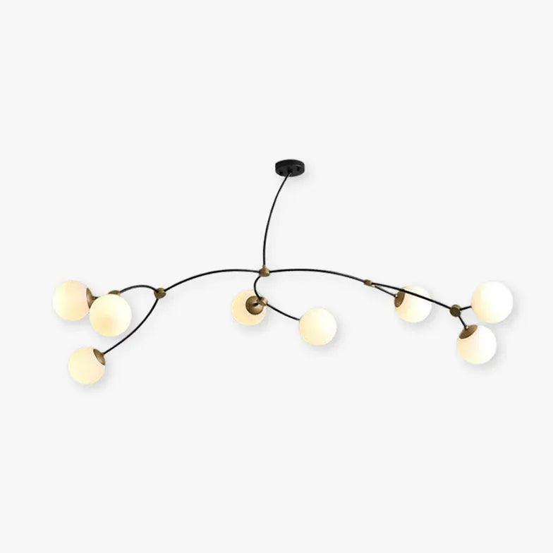 minimalist branch modern black chandelier