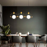 Four-Head Linear Pendant Light for Kitchen