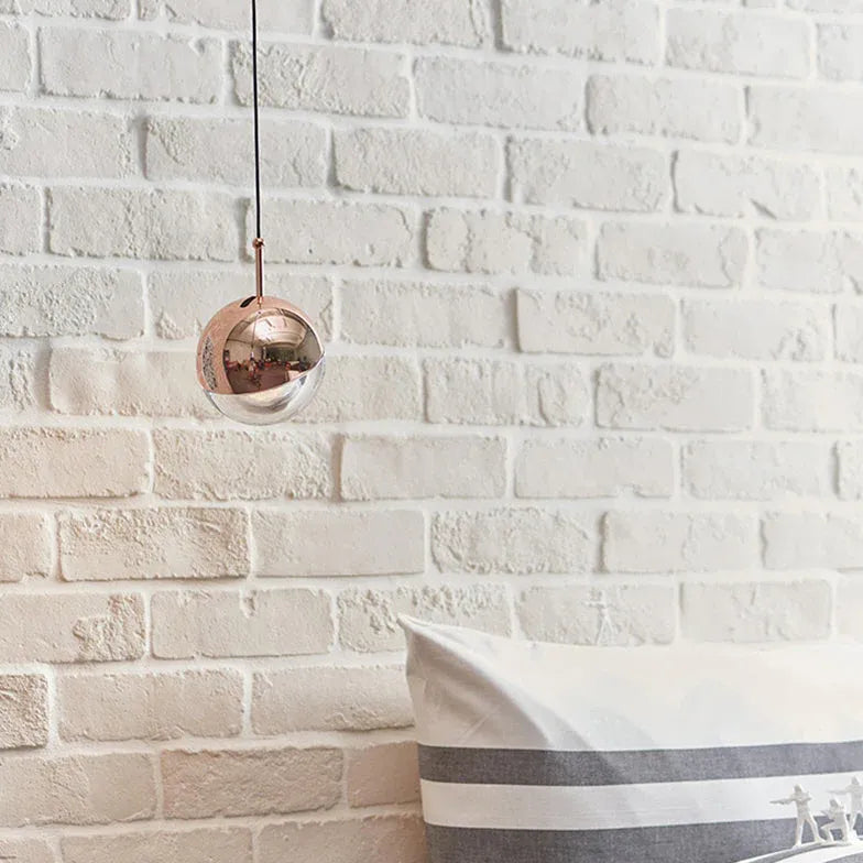 Half-Metal Half-Glass Single Head Minimalist Pendant Light