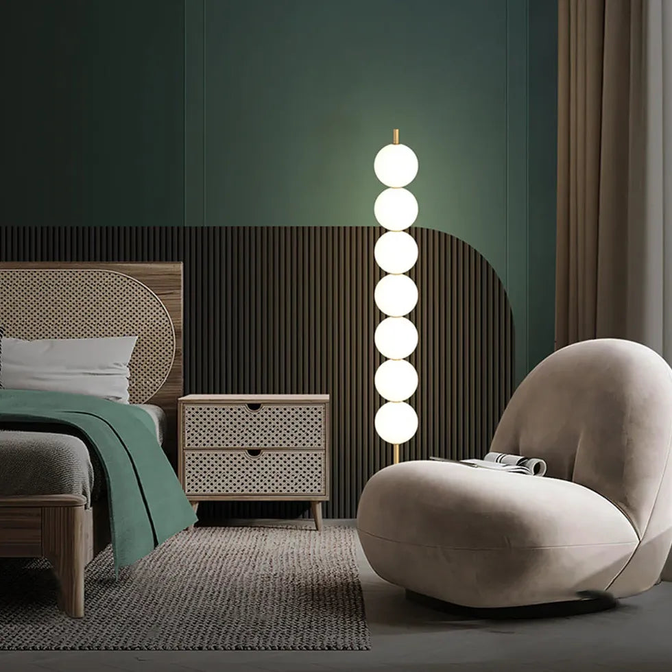 Multi-Ball Stacked Upright Floor Lamp