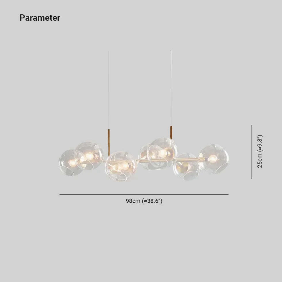 Klares Glas Multi-Ball für Wohnzimmer anheizt Anhänger Licht