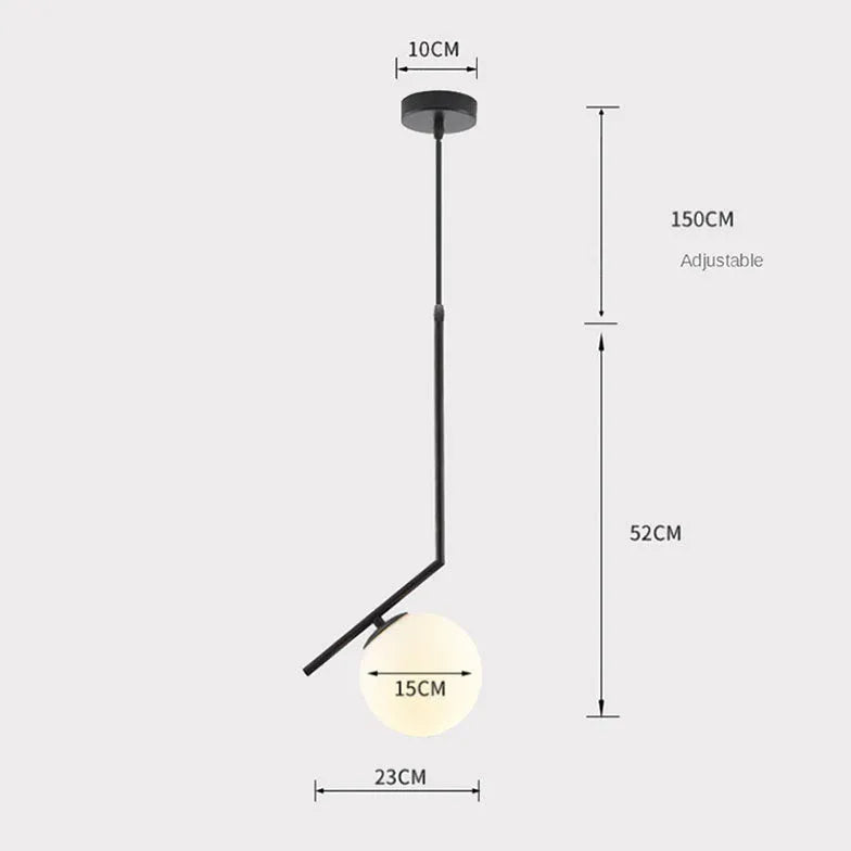 Pendelleuchte Weiß Rund im nordischen modernen Design