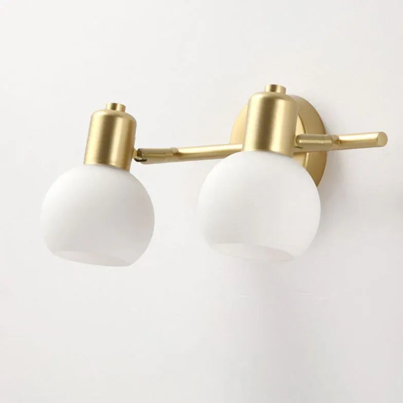 Gold Multi Arm Globe Glass Spotlight