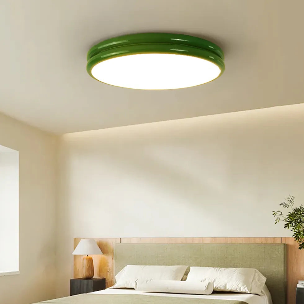 Round Cake Modern Bedroom Flush Ceiling Lights