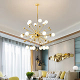 Star Radiation Modern Gold Chandelier