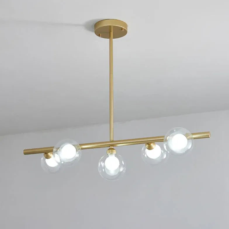 Pendelleuchte Gold Wohnzimmer Modernes Einfaches Glas Design