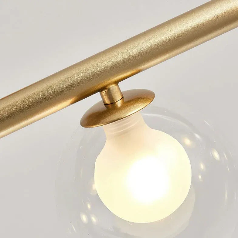 Pendelleuchte Gold Wohnzimmer Modernes Einfaches Glas Design