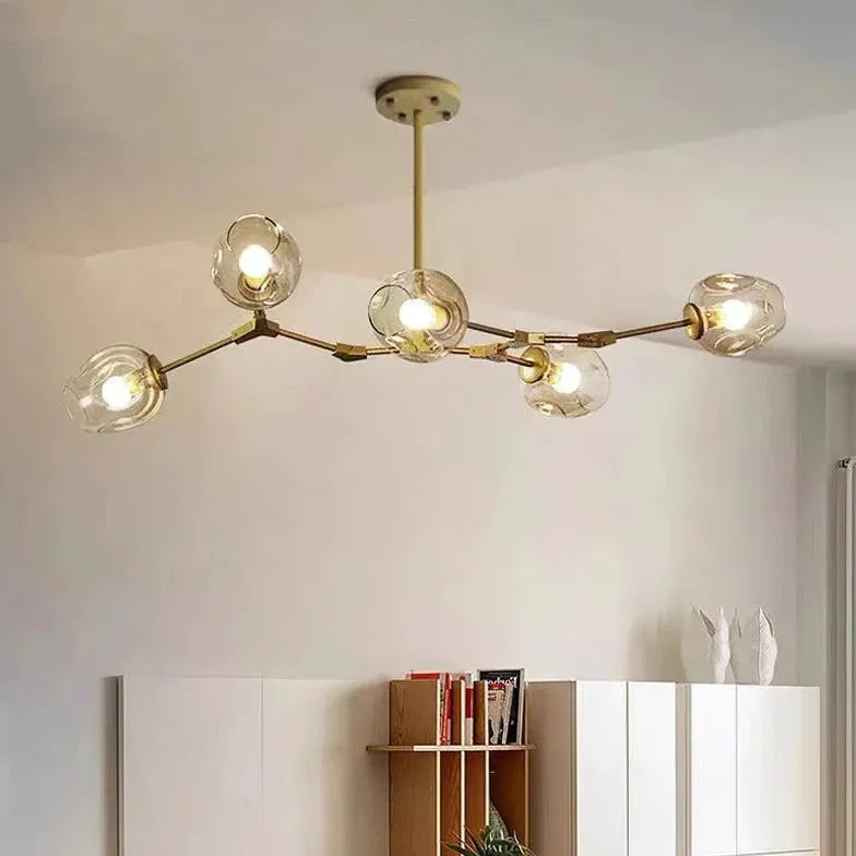 Transparent Glass Ball Modern Minimalist Chandelier