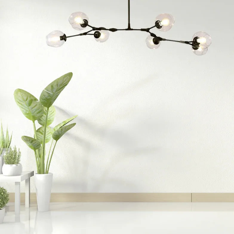 Transparent Glass Ball Modern Minimalist Chandelier