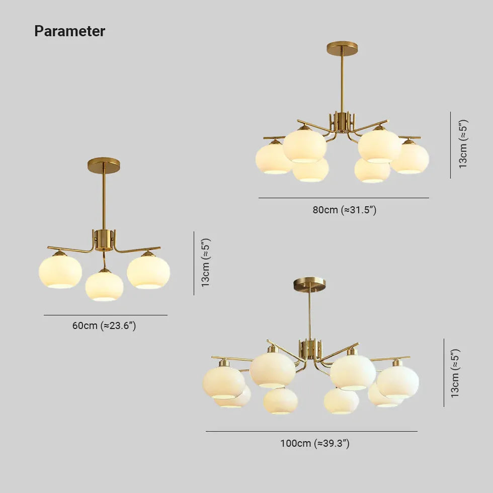 Multi-Head-Glas moderner Kronleuchter für Wohnzimmer