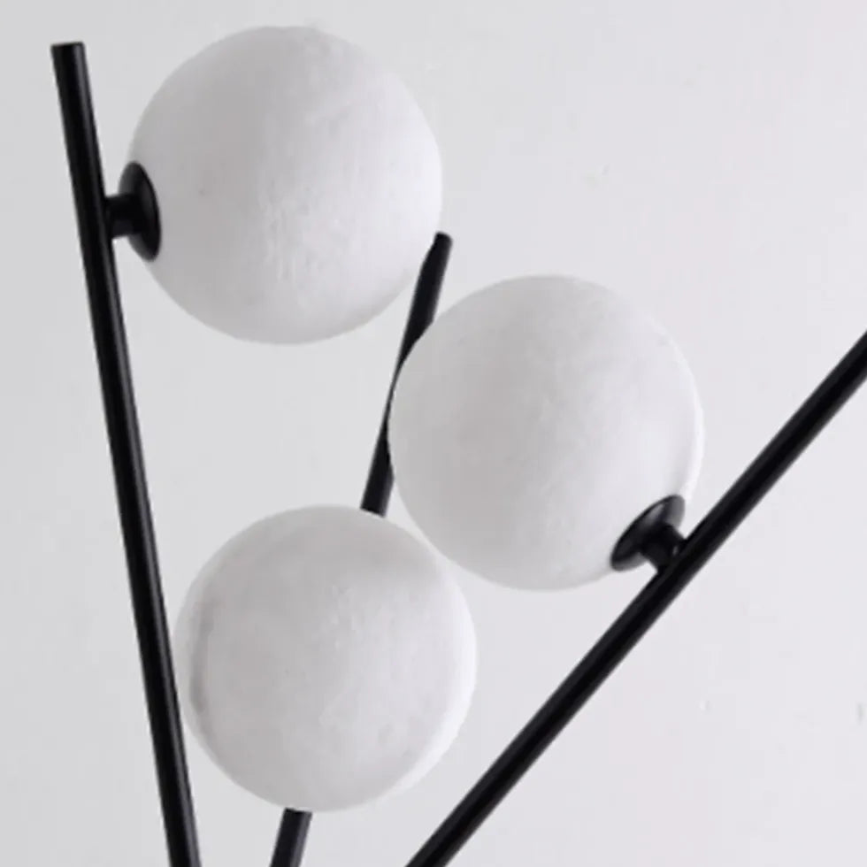 Multi-Ball Black Metal Stativ-Stofflampe