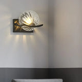 Wave Shaped Glass Ball Modern Wall Lights