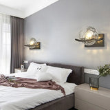 Wave Shaped Glass Ball Modern Wall Lights