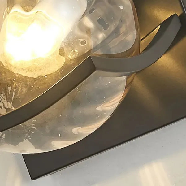 Wave Shaped Glass Ball Modern Wall Lights