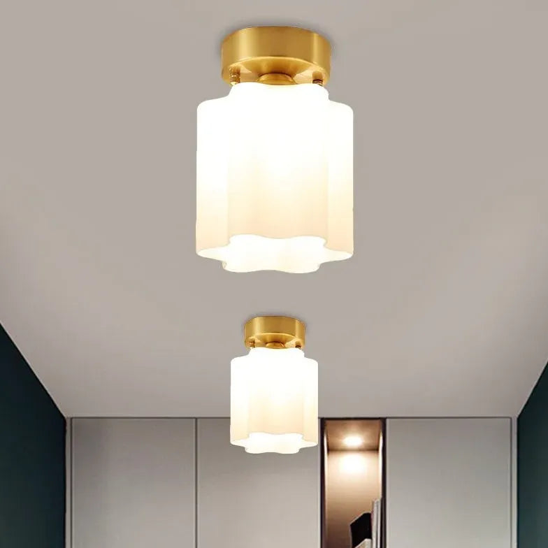 Viereckige Deckenleuchte modern schlicht aus Vollkupfer - Clowas.de