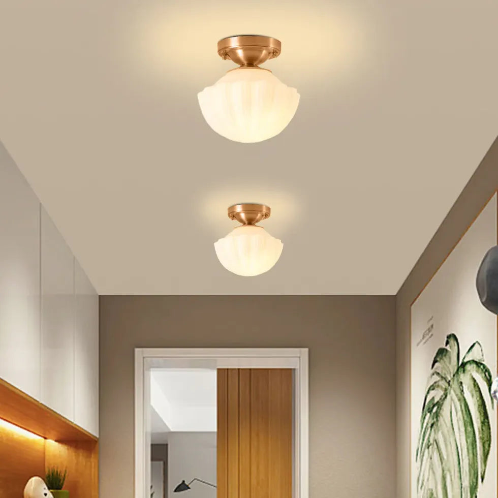 Viereckige Deckenleuchte modern schlicht aus Vollkupfer - Clowas.de