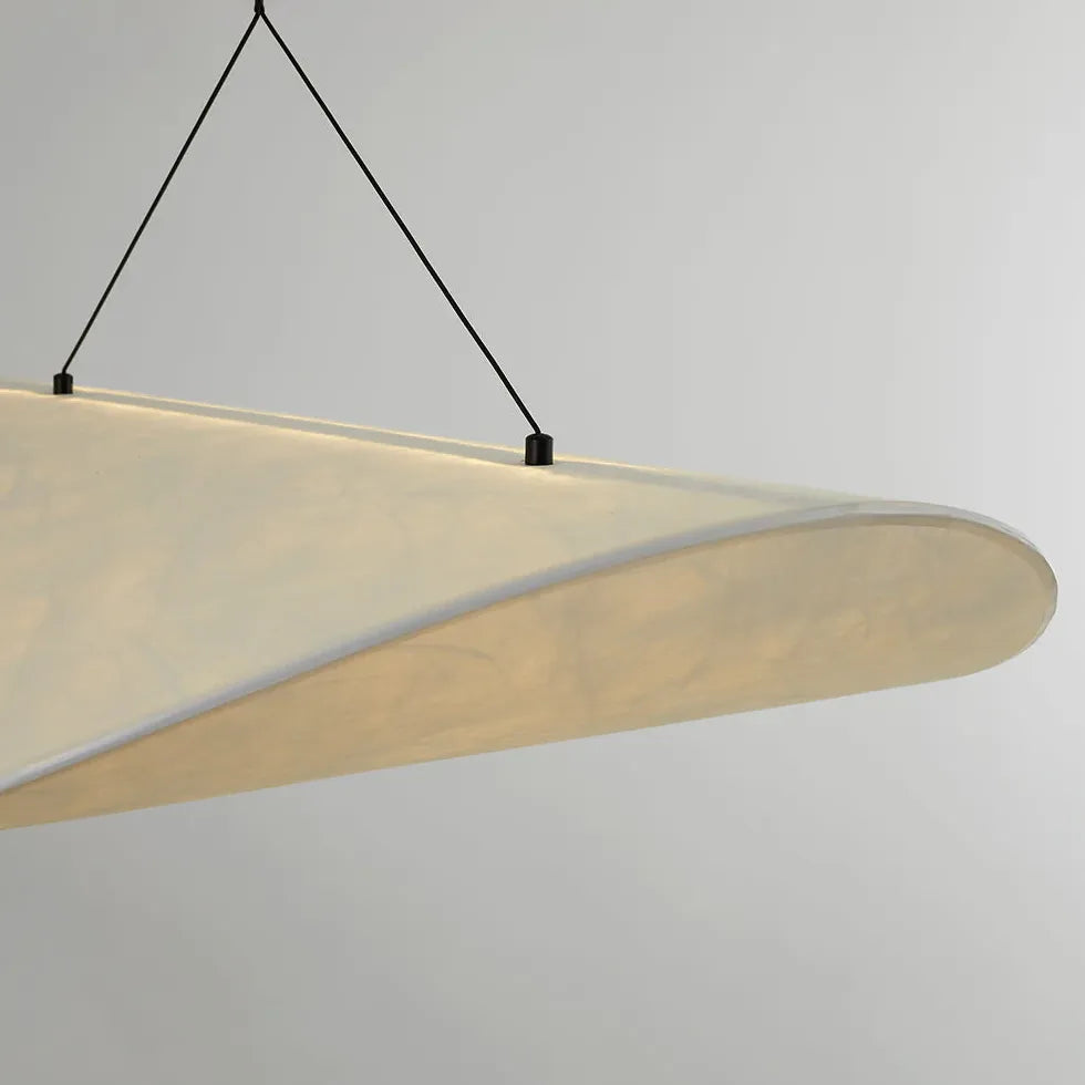 Silk Oval Minimalist Modern Pendant Light