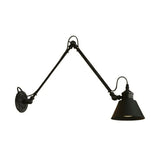 Vintage Wandleuchte Schwarz im verstellbaren Industrie-Design - Clowas.de
