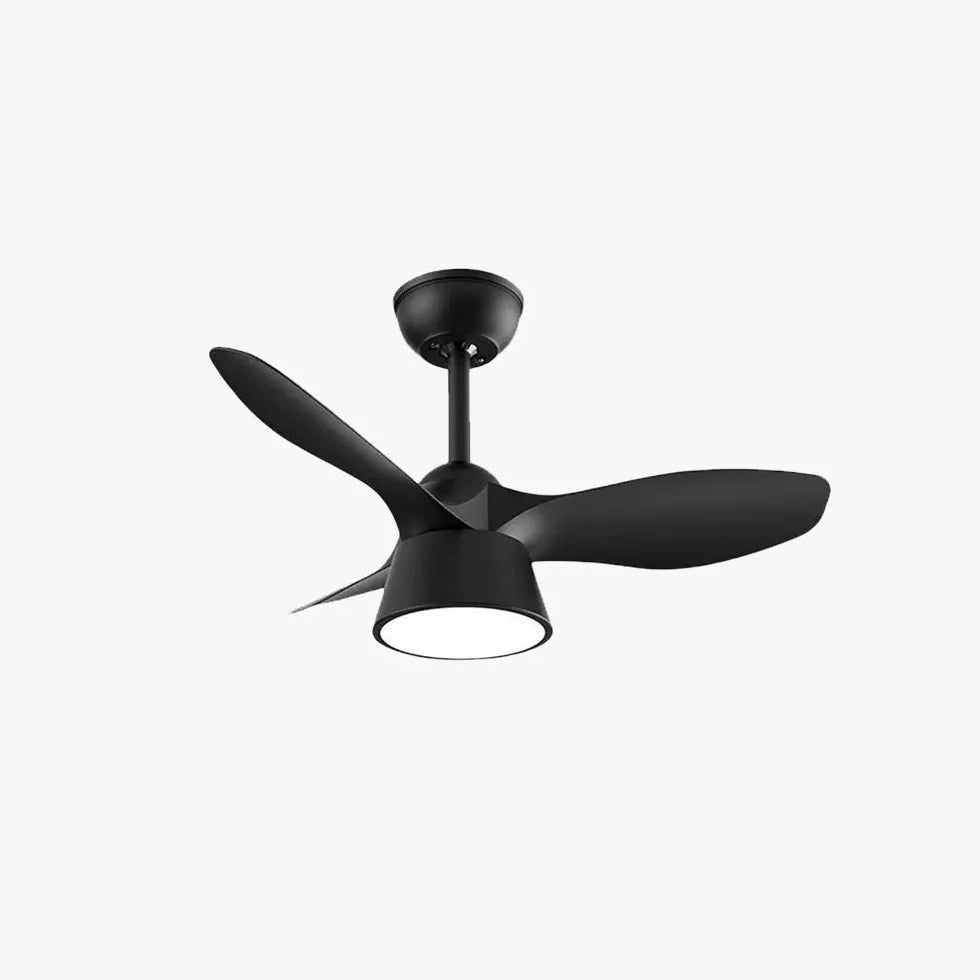 Streamlined Minimalist Ceiling Fan with Light