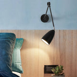 Wand leselampe Bett einfache faltbare schwarze Lampe - Clowas.de