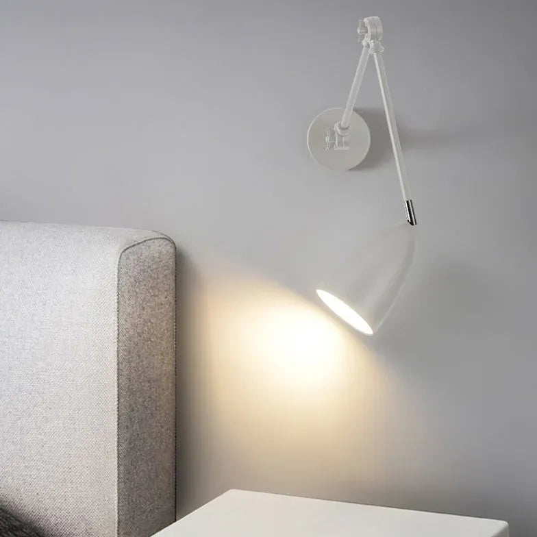 Wand leselampe Bett einfache faltbare schwarze Lampe - Clowas.de