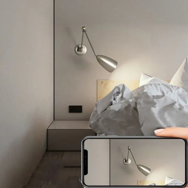 Wand leselampe Bett einfache faltbare schwarze Lampe - Clowas.de