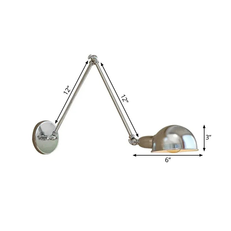 Wand Leselampe schwenkbar im Vintage-industriellen Design - Clowas.de