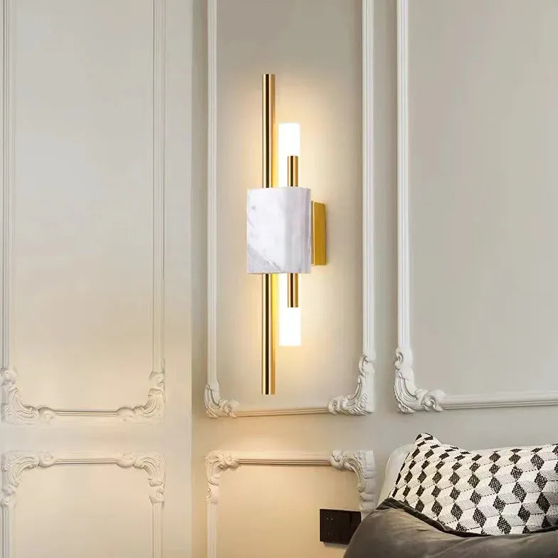 wandleuchte 2-flammig weiß elegante nordische moderne - Clowas.de