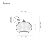 wandleuchte aus rattan für modernes minimalistisches Außendesign - Clowas.de