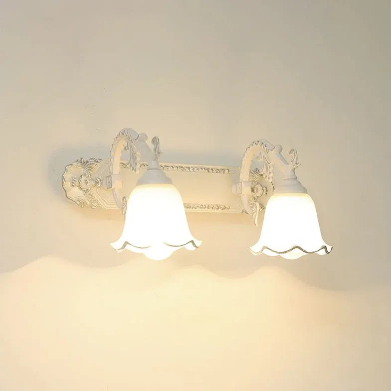 wandleuchte badezimmer vintage romantische retro blumenoptik - Clowas.de