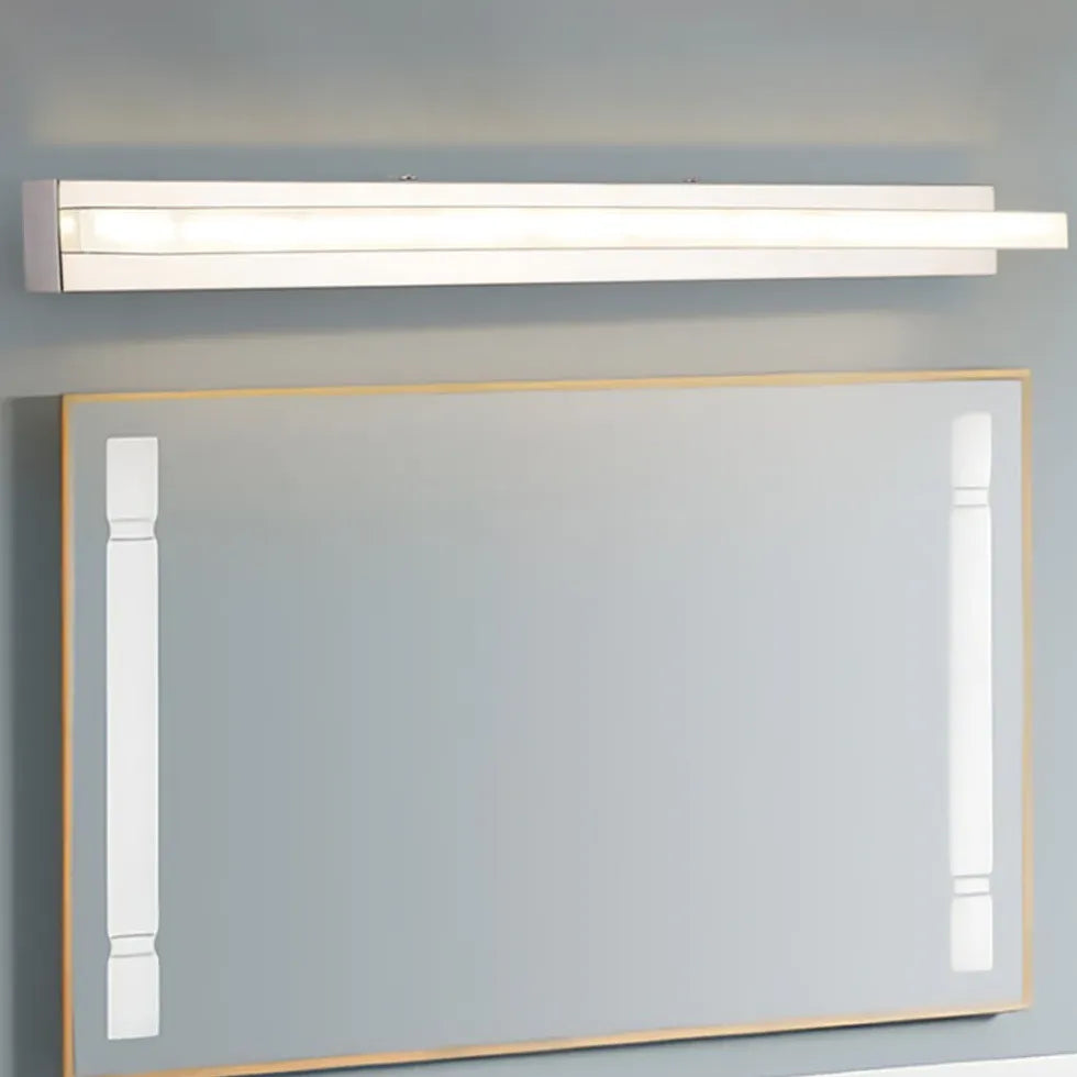 Wandleuchte Badezimmer weiß rechteckige Kristalle Design - Clowas.de