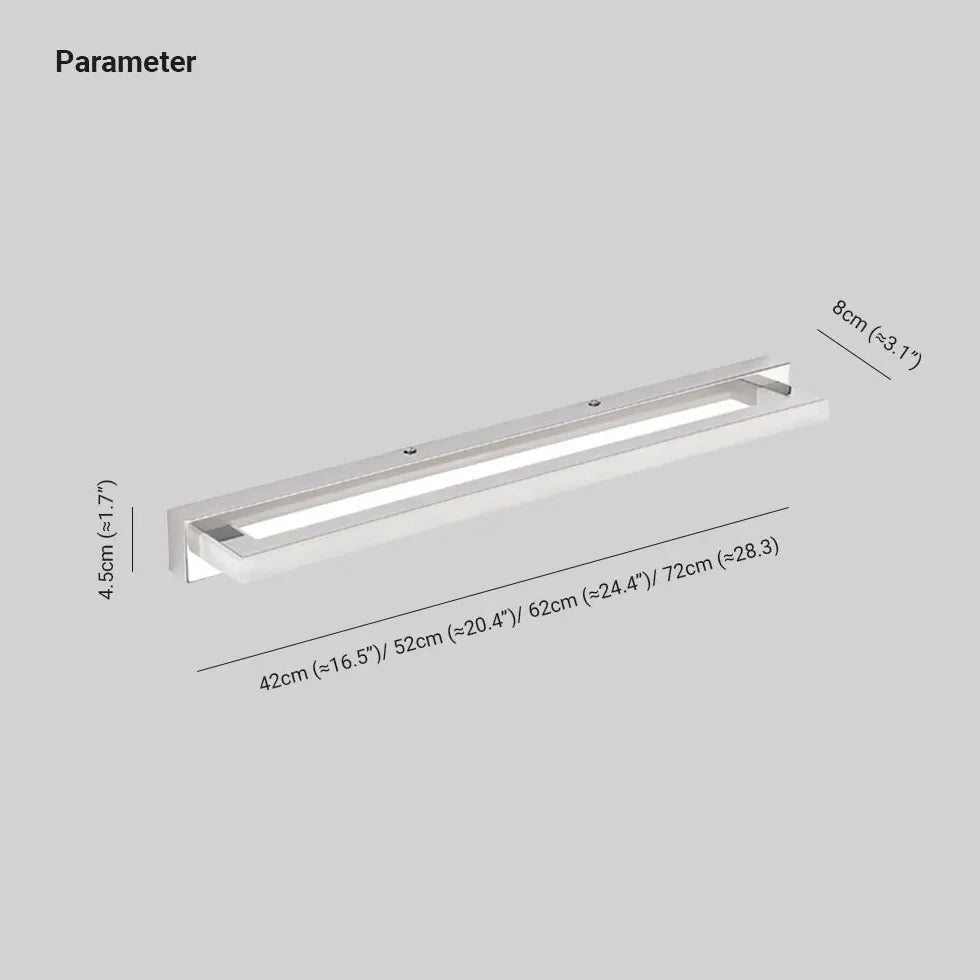 Wandleuchte Badezimmer weiß rechteckige Kristalle Design - Clowas.de