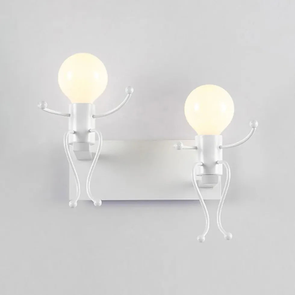 wandleuchte bett schwarz minimalistische menschen design - Clowas.de
