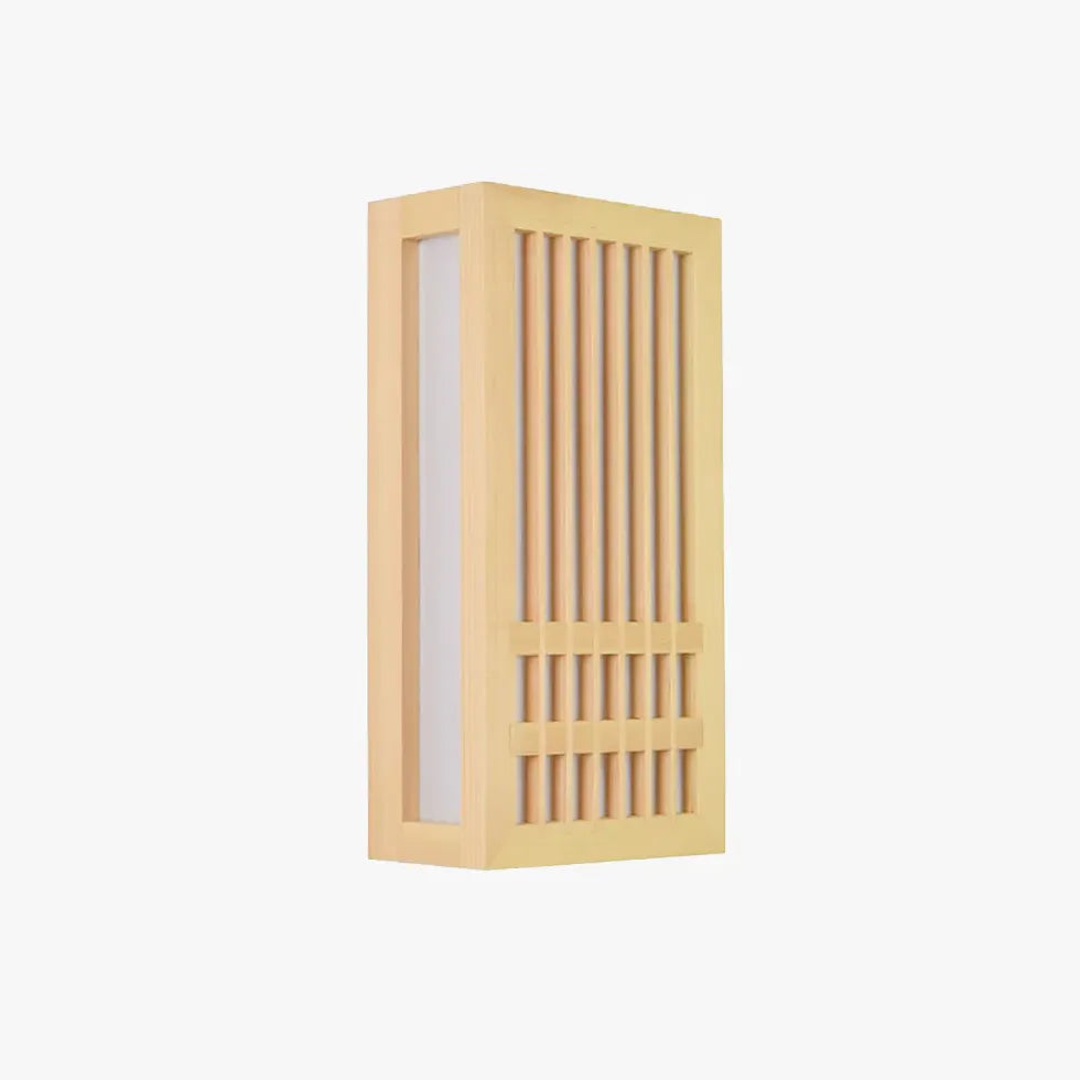 wandleuchte flach design nordisch schlichtes Holz - Clowas.de