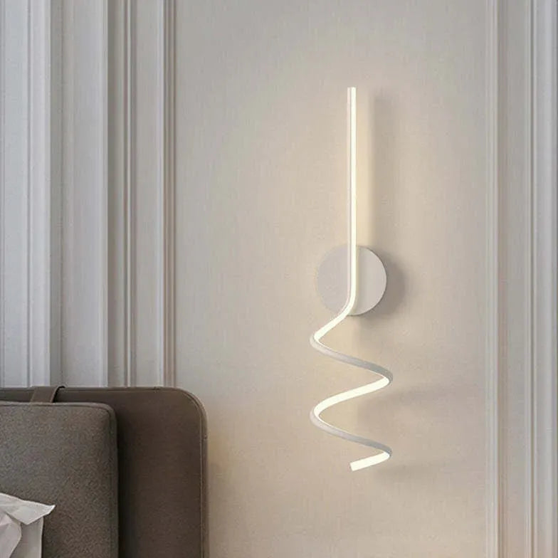 wandleuchte flach weiß Minimalistische moderne Linienführung - Clowas.de