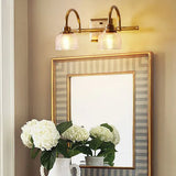 Wandleuchte Glas Vintage Retro Stil mit Arm - Clowas.de