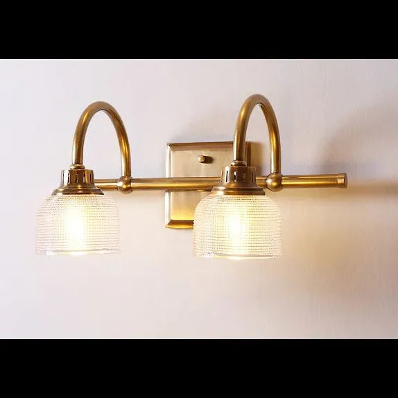 Wandleuchte Glas Vintage Retro Stil mit Arm - Clowas.de
