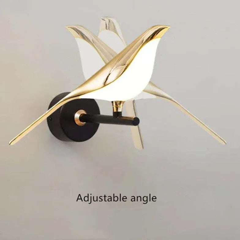 Wandleuchte Gold Günstig Moderne Luxuriöse Vogelgestaltung - Clowas.de