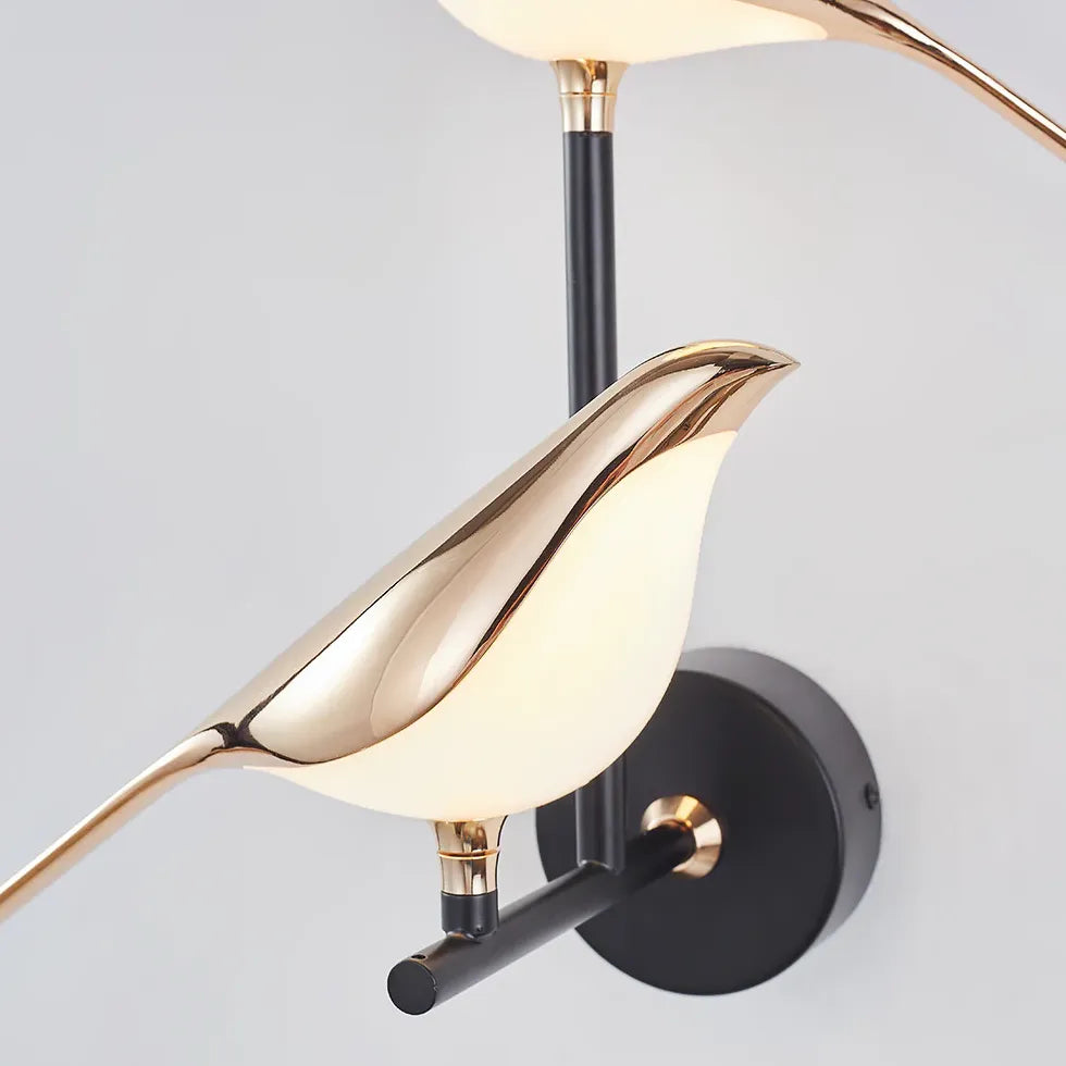 Wandleuchte Gold Günstig Moderne Luxuriöse Vogelgestaltung - Clowas.de