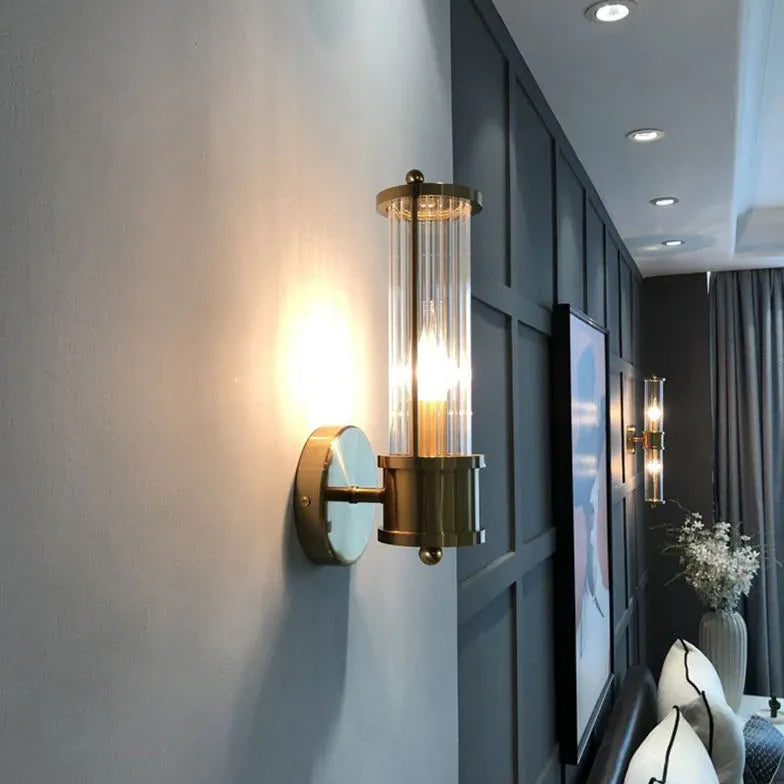 wandleuchte gold led moderne glas design minimalismus - Clowas.de